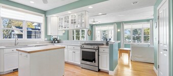 BRAND NEW LISTING! Spacious 5BD Beachfront Retreat--Central A/C, Outdoor Shower, Right on Onset Beach