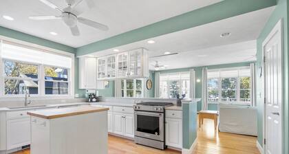 BRAND NEW LISTING! Spacious 5BD Beachfront Retreat--Central A/C, Outdoor Shower, Right on Onset Beach