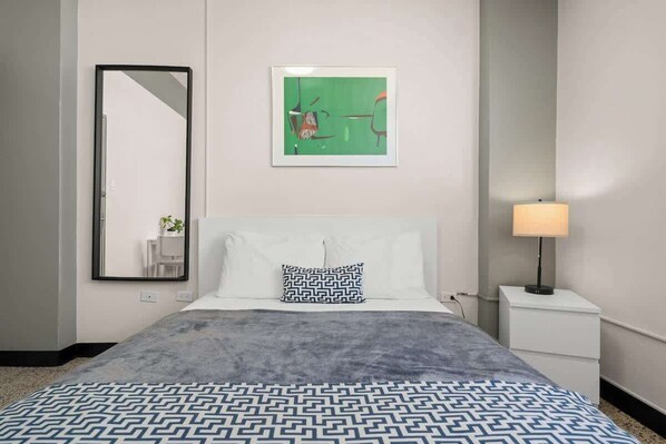 1 bedroom, iron/ironing board, travel crib, free WiFi