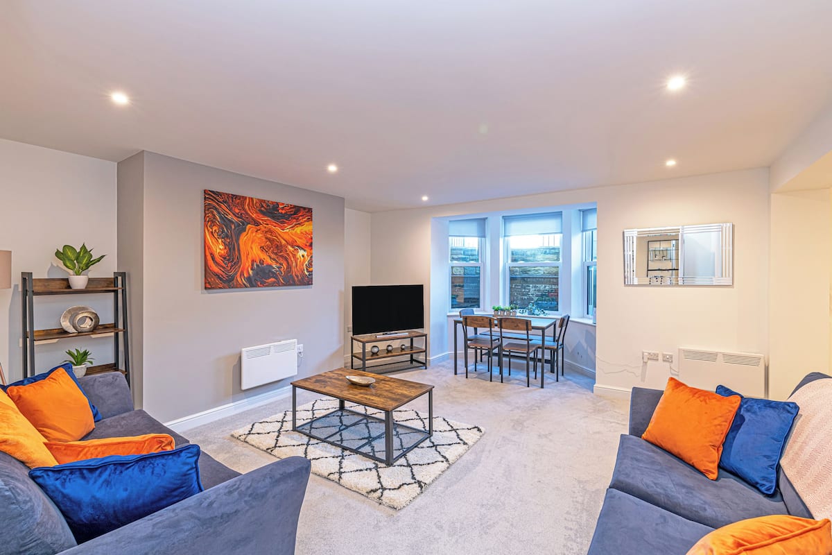 Family Apartment, 2 Bedrooms, Non Smoking, Pets Not Allowed | Living area | Flat-screen TV