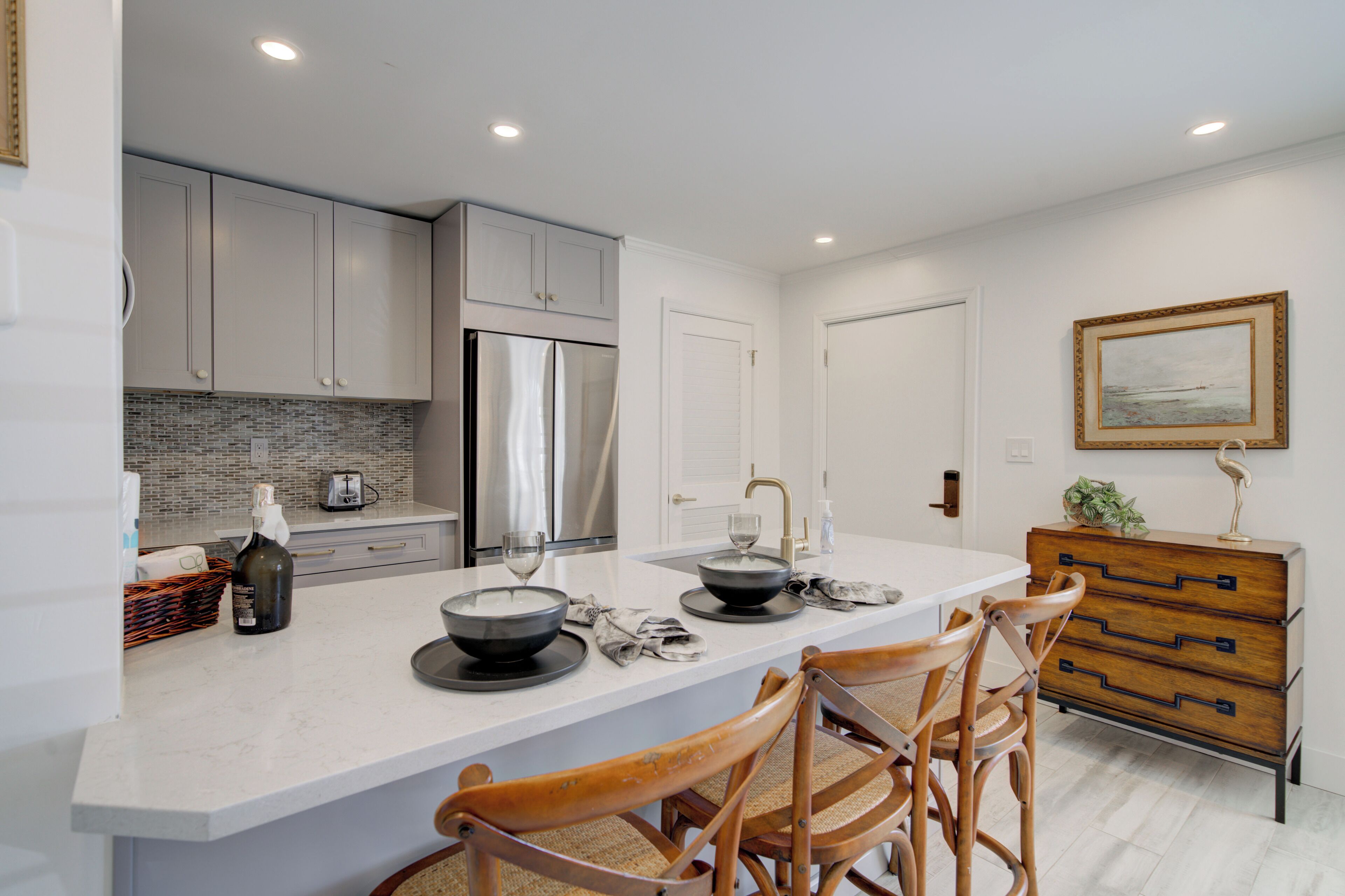 Condo, Air conditioning, Beachside | Private kitchen