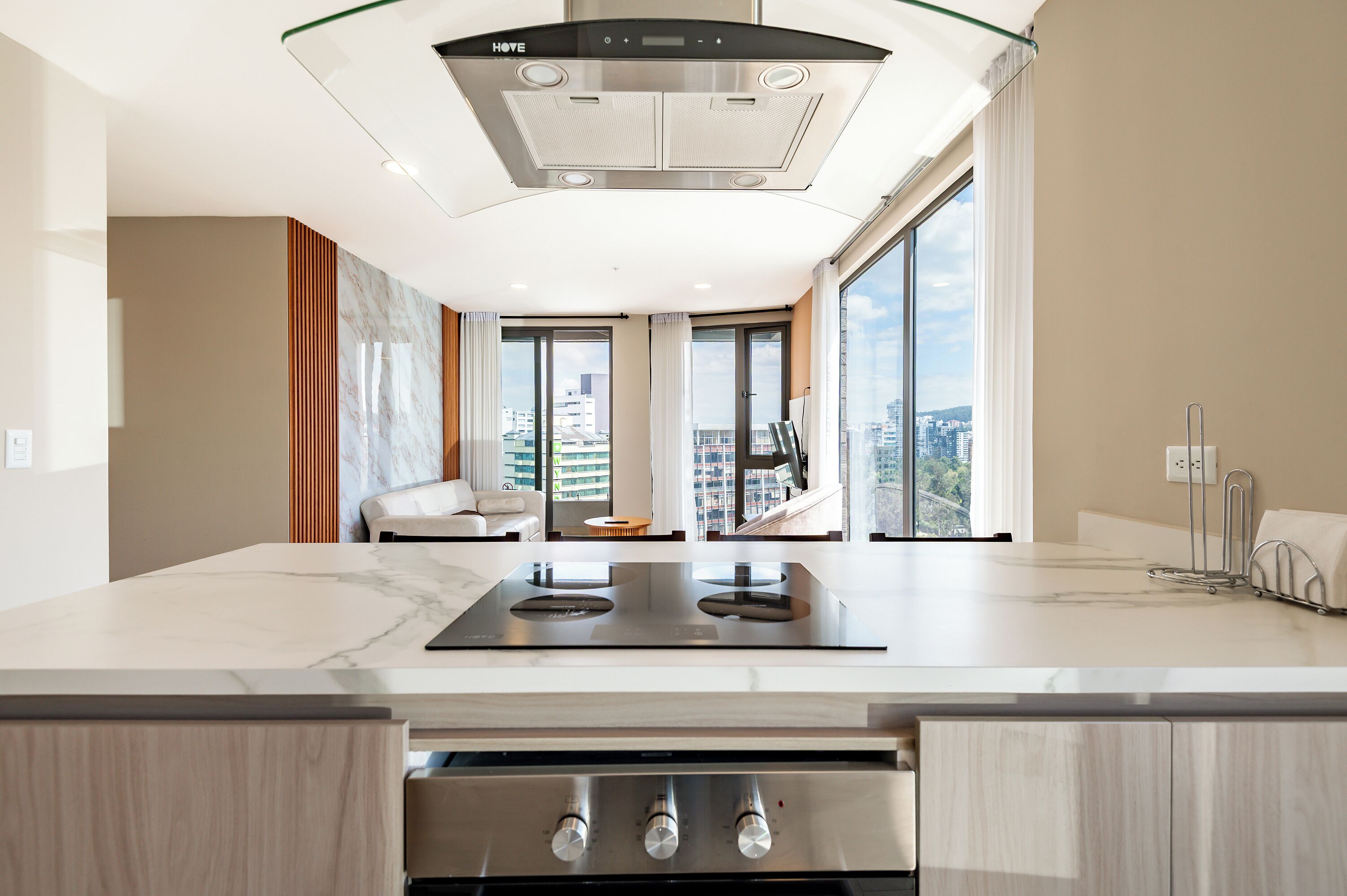 아파트, 침실 2개 (13A) | 전용 주방 | 대용량 냉장고, 전자레인지, 쿡탑, 조리 도구/접시/주방 기구