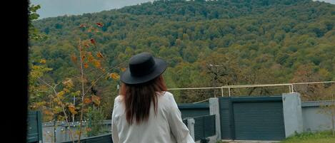 Deluxe Bungalow, Balcony, Mountain View | Terrace/patio