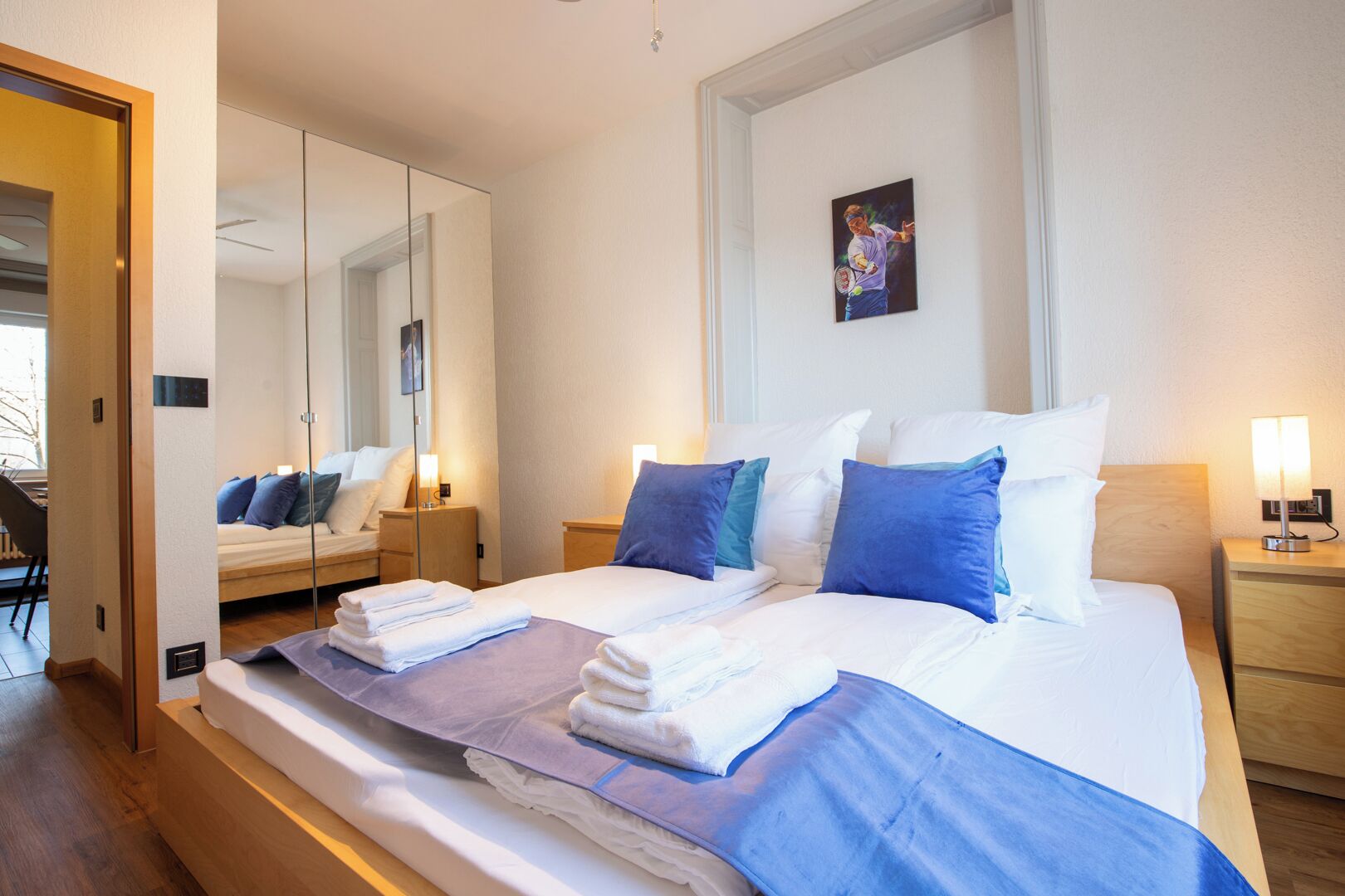 مكواة/لوح كي وواي فاي مجانًا وملاءات أسرّة