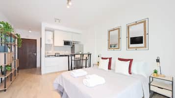 1 habitación, cuna de viaje, wifi y ropa de cama