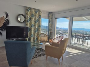 Living area - Villa with breathtaking bay view (El Mas Fumats , ROSES)