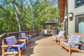 House (3 Bedrooms) | Front of property - Secluded Lake Lanier Cabin w/ Game Area (Gainesville)