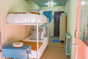 2 bedrooms, desk, iron/ironing board, travel crib