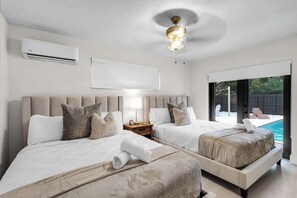 4 soverom, strykejern/-brett, reiseseng for barn og wi-fi (inkludert)