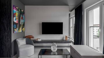 Appartement, balkon | Woonkamer