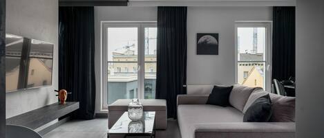 公寓, 露台 | 客廳 | 平面電視