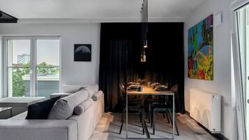 Apartment, Balcony | In-room dining