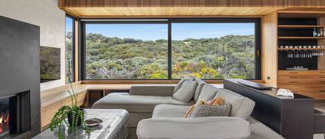 TV connectée, cheminée