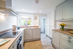 Microwave, dishwasher, high chair