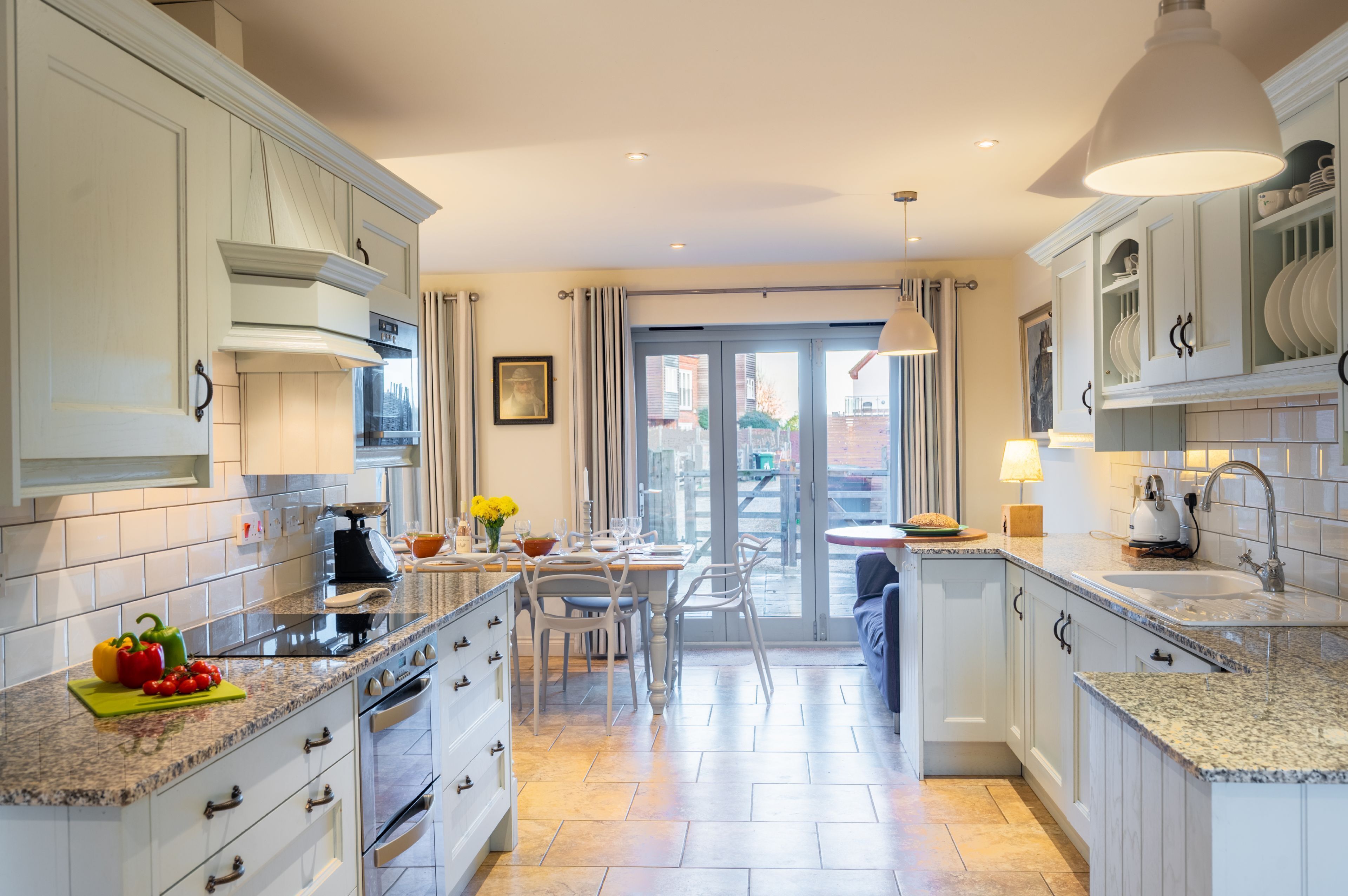 Microwave, dishwasher, high chair