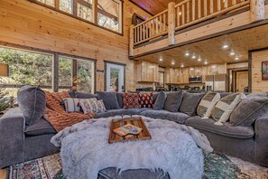 Smart TV, fireplace, video games
