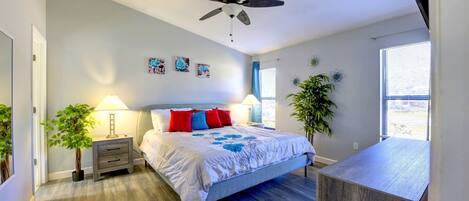 2 soveværelser, strygejern/strygebræt