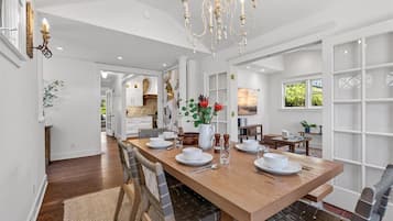 Dining Area Next to the Kitchen Seats Six