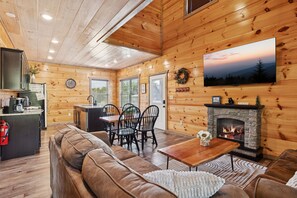 Cabin, 3 Bedrooms | Living area | Smart TV - Smoky Blue Haven 3 Bedroom Cabin (Sevierville)