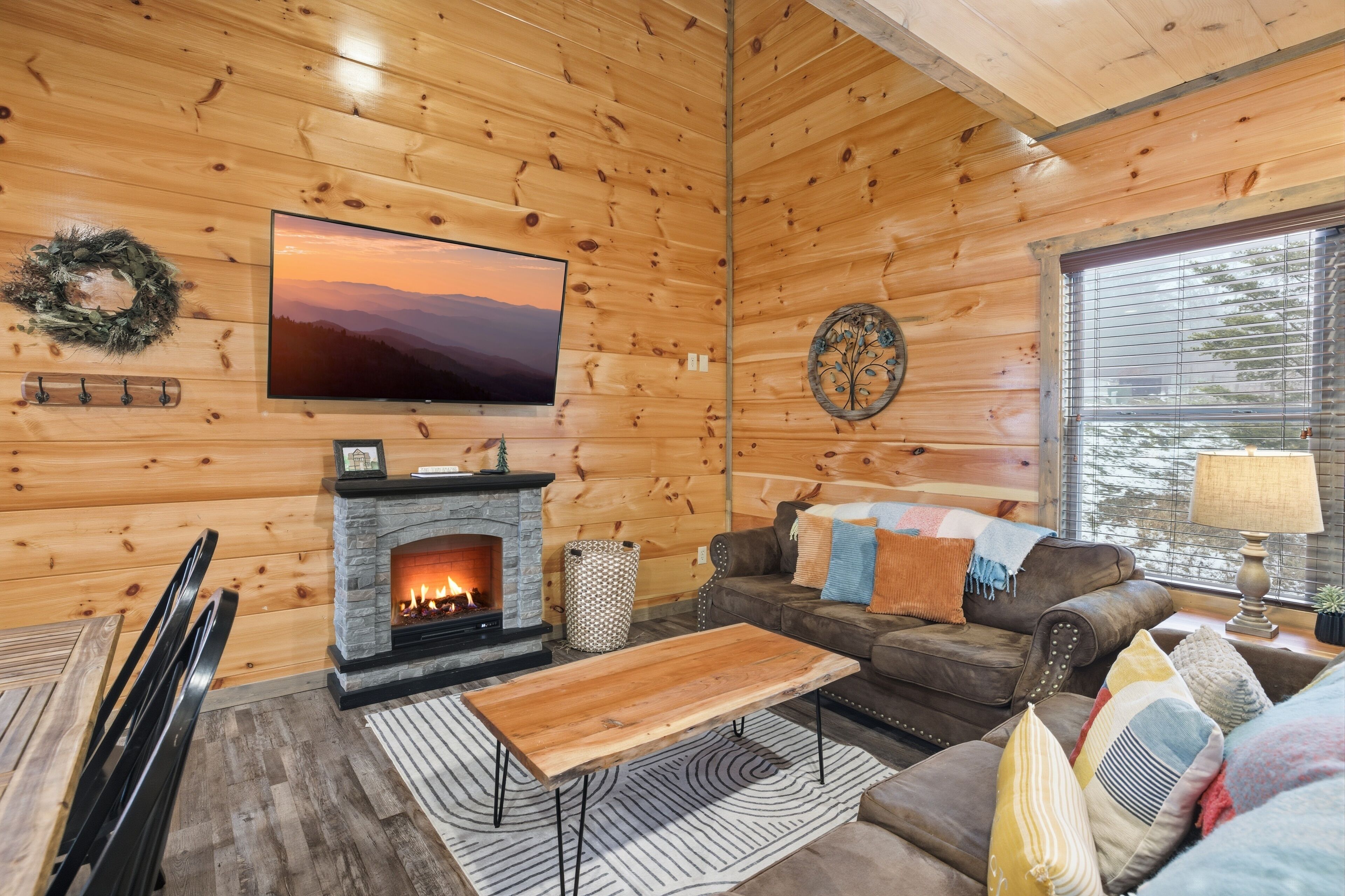 Cabin, 3 Bedrooms | Living area | Smart TV