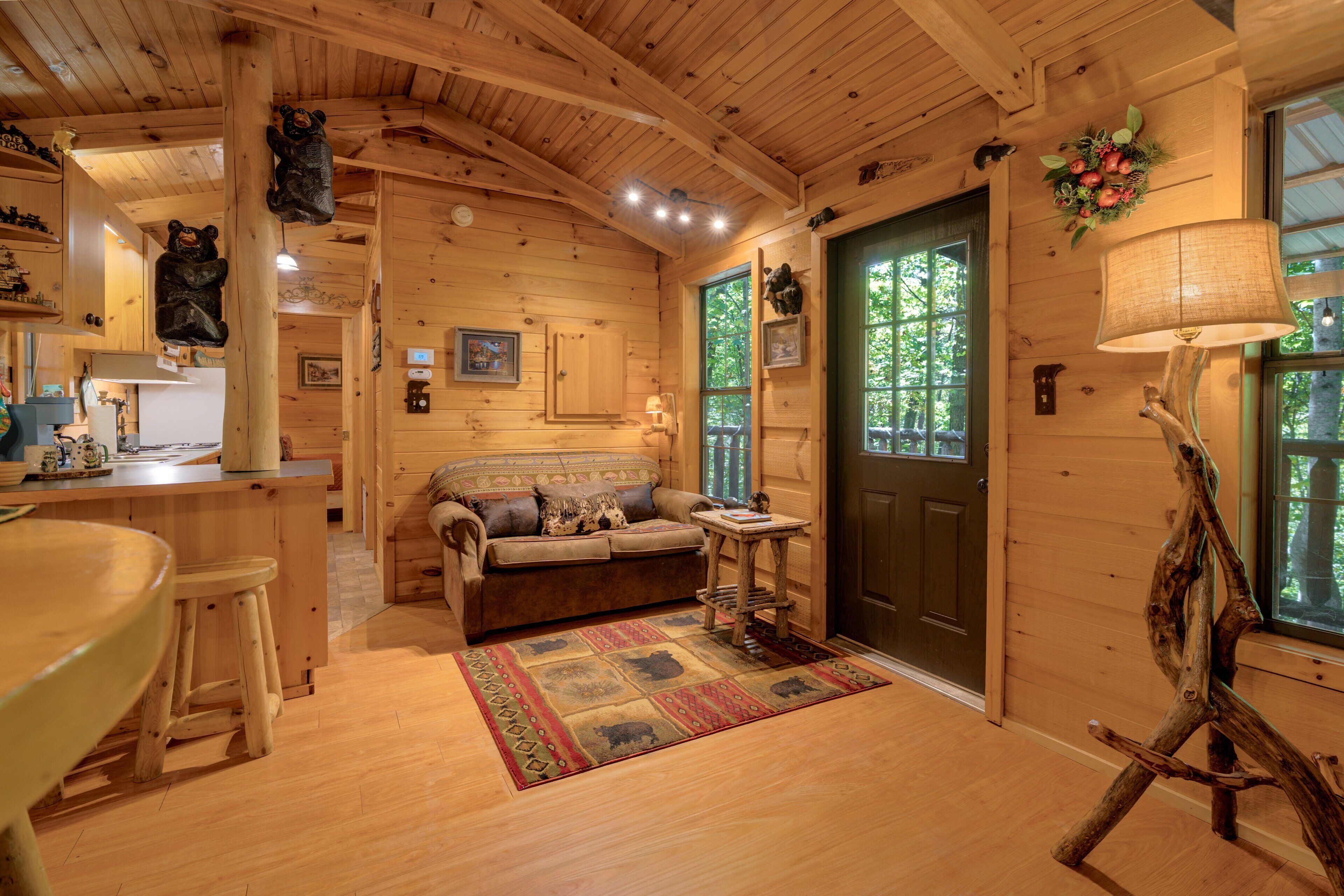 小屋, 1 间卧室 | 起居区