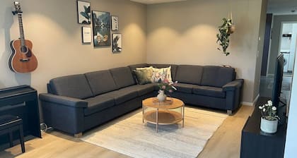 Modern detached house with sauna! 6 beds. 20 min. From Oslo.