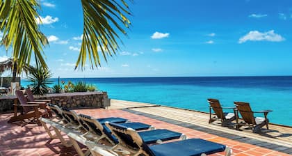 Casa Iguana, oceanfront 2 bedroom condo with spacious oceanfront deck