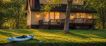 Little Grand Lake Retreat | Kayaks, Firepit, Sleeps 8 | Near Duluth + Ivy Black
