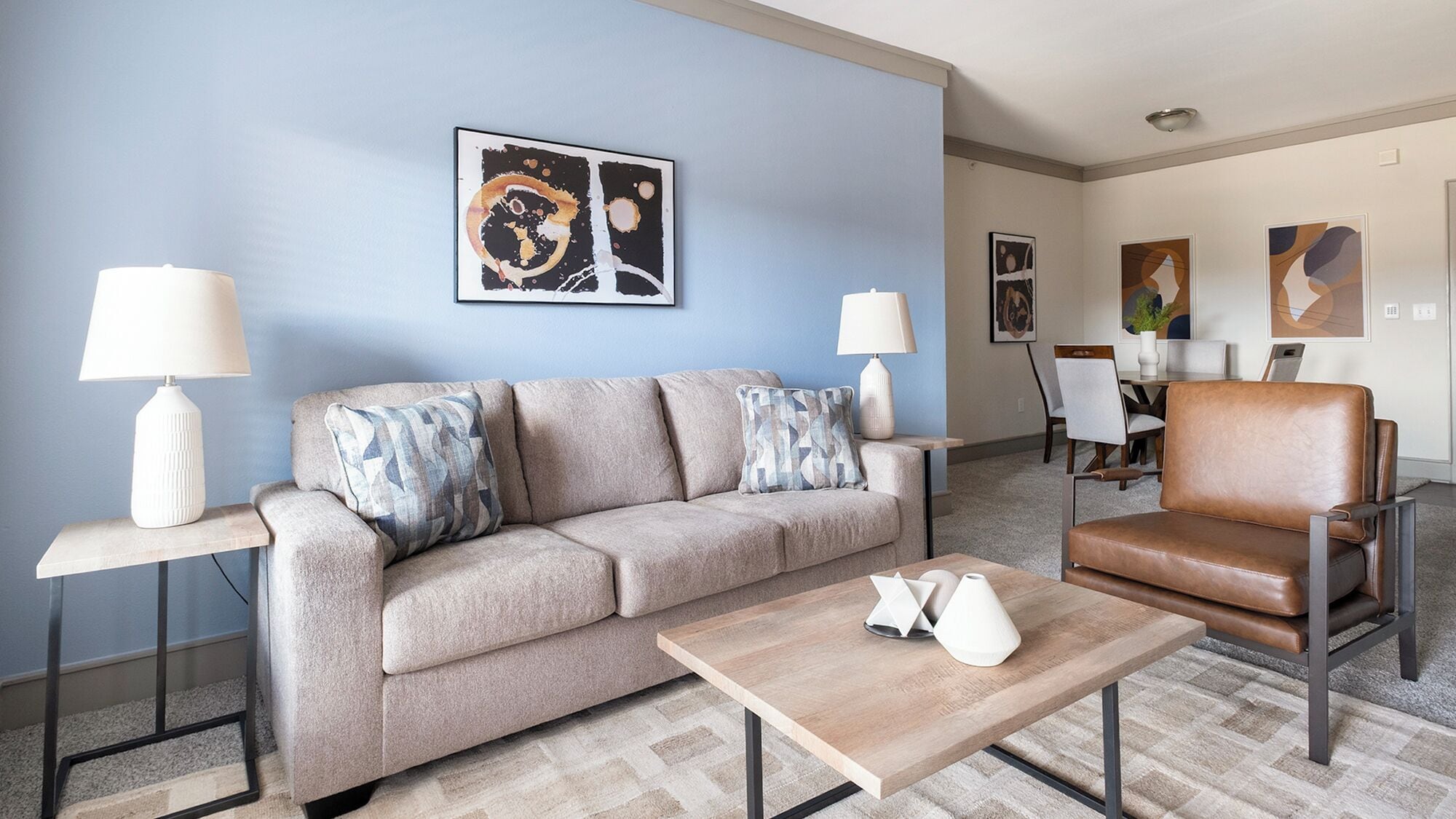 Apartment (2 Bedrooms) | Living area | 50-inch TV with digital channels