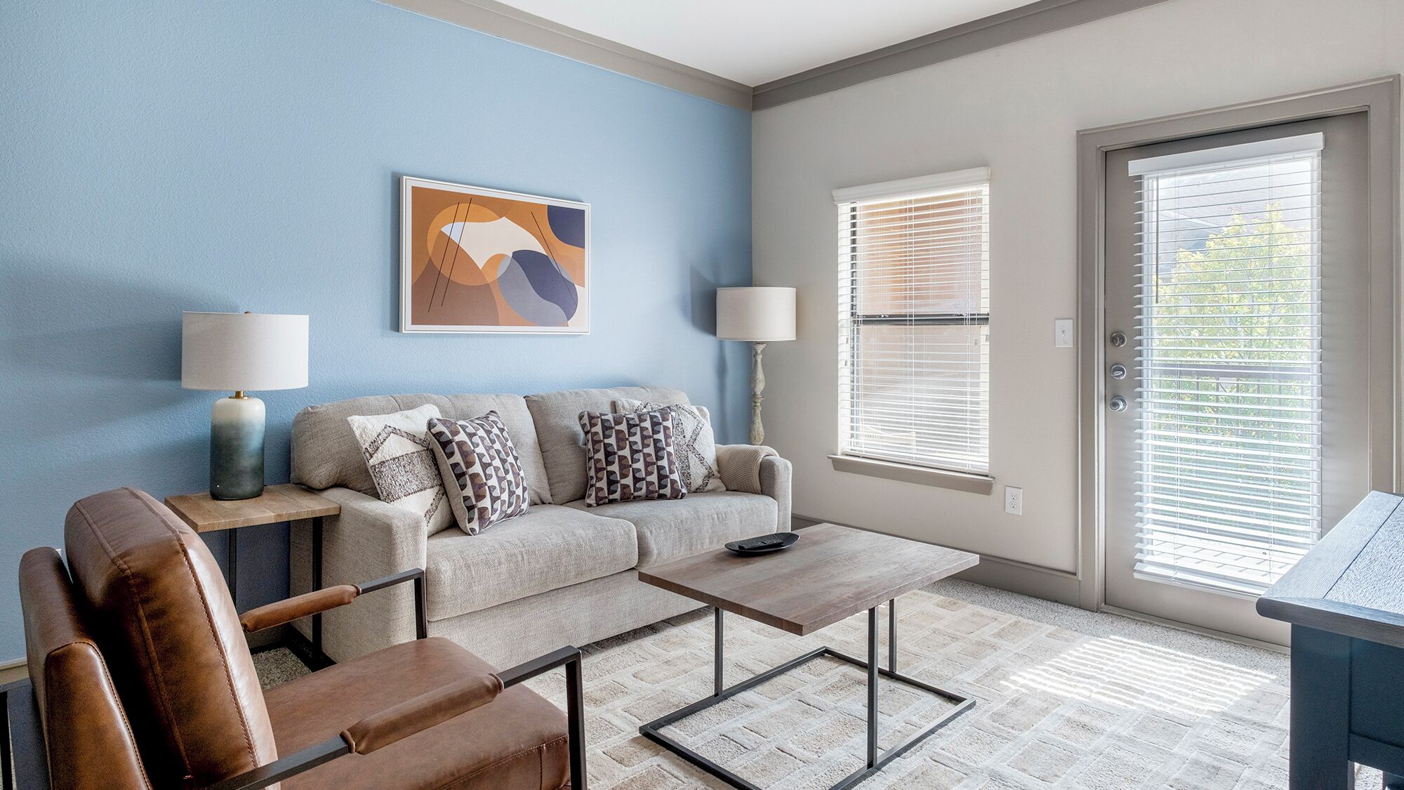 Apartment (1 Bedroom) | Living area | 50-inch TV with digital channels