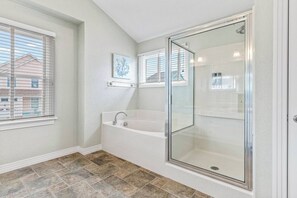 Hair dryer, towels, toilet paper