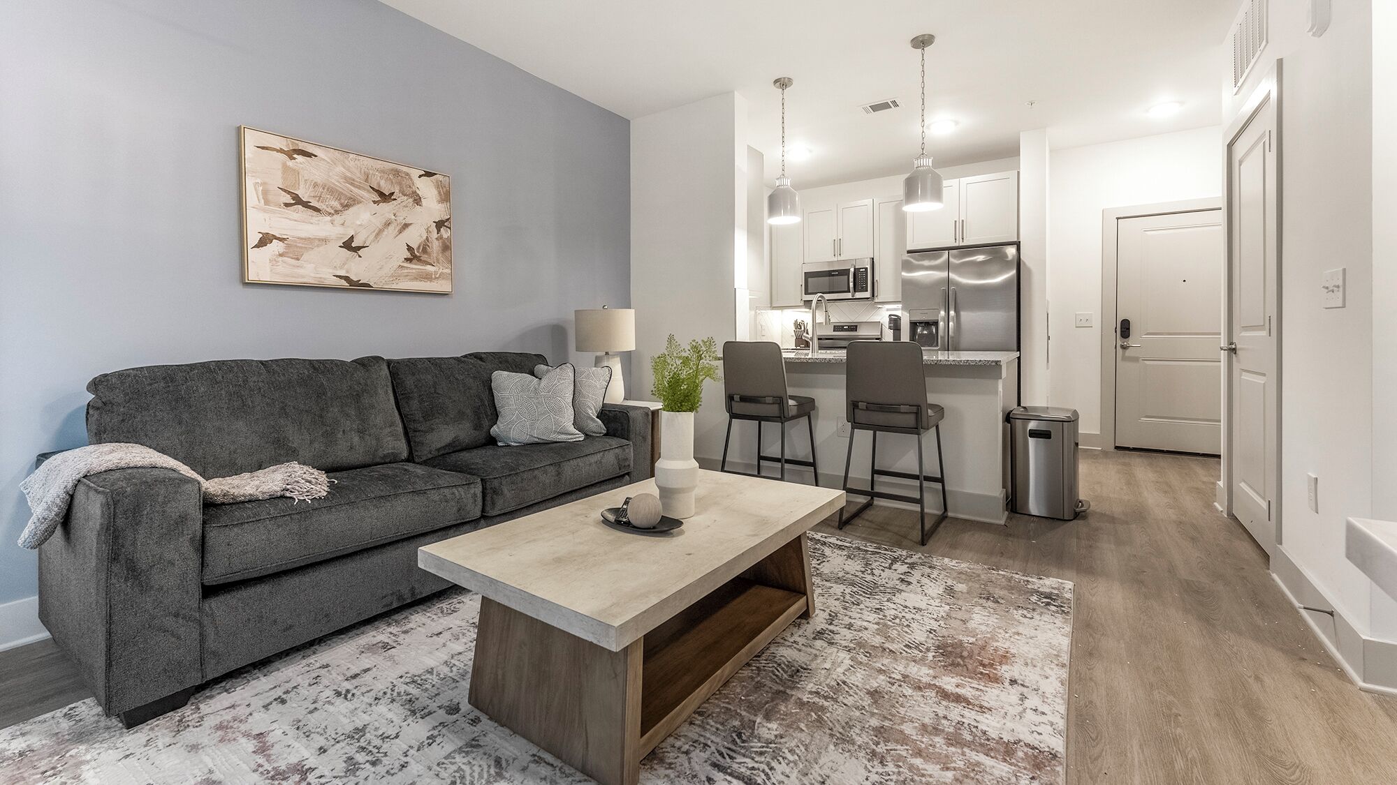 Apartment (1 Bedroom) | Living area | 50-inch TV with digital channels