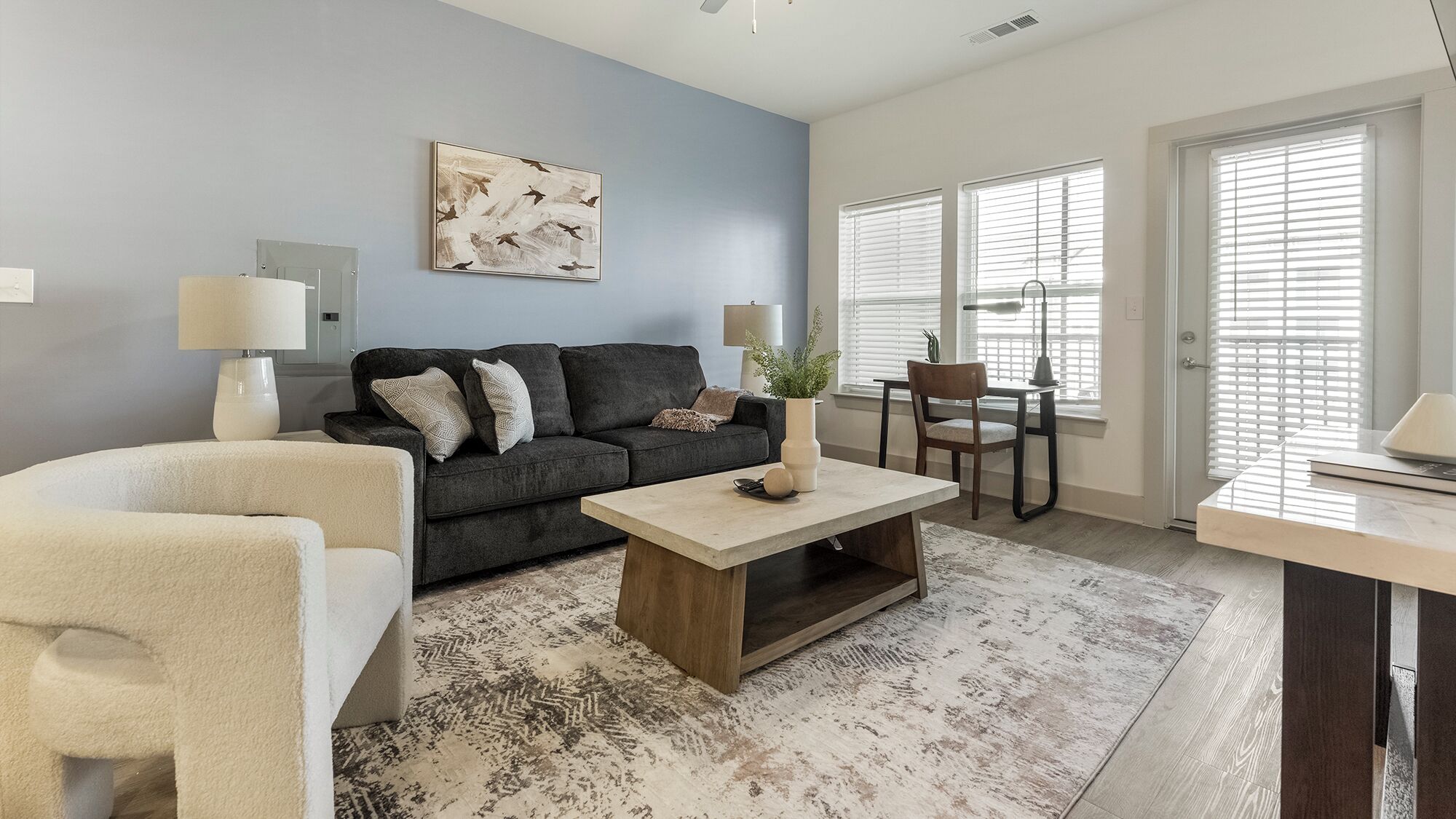 Apartment (2 Bedrooms) | Living area | 50-inch TV with digital channels