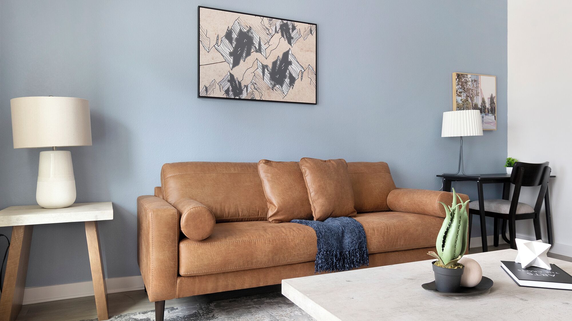 Apartamento (1 Bedroom) | Área de estar | TV 50 polegadas com canais digitais