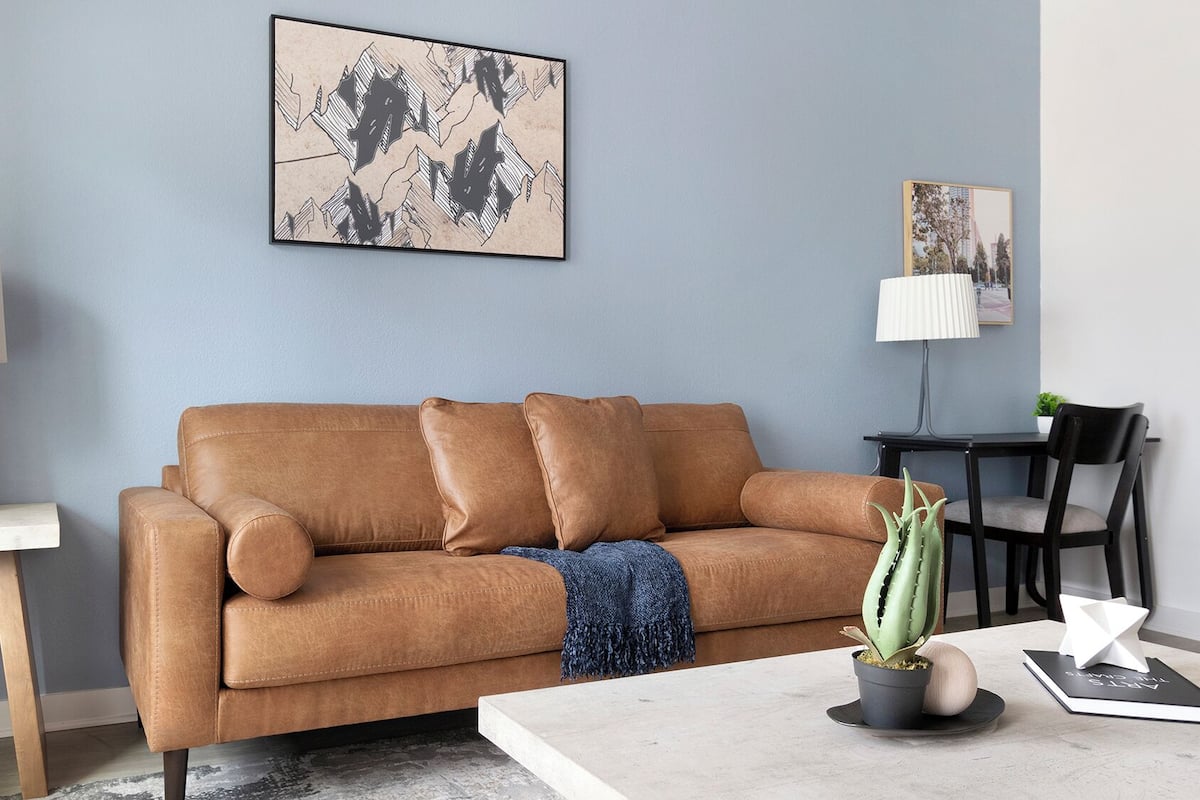 Căn hộ (1 Bedroom) | Khu phòng khách | TV 50-inch có truyền hình kỹ thuật số