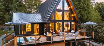 Luxury Lake A-Frame Hot Tub + Game Room + Sauna