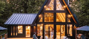 Luxury Lake A-Frame w/ Hot Tub + Game Room