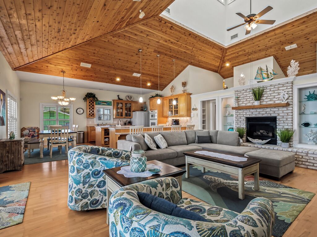 TV connectée, cheminée