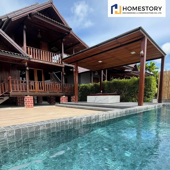 럭셔리 빌라, 발코니, 수영장 전망 | 외관