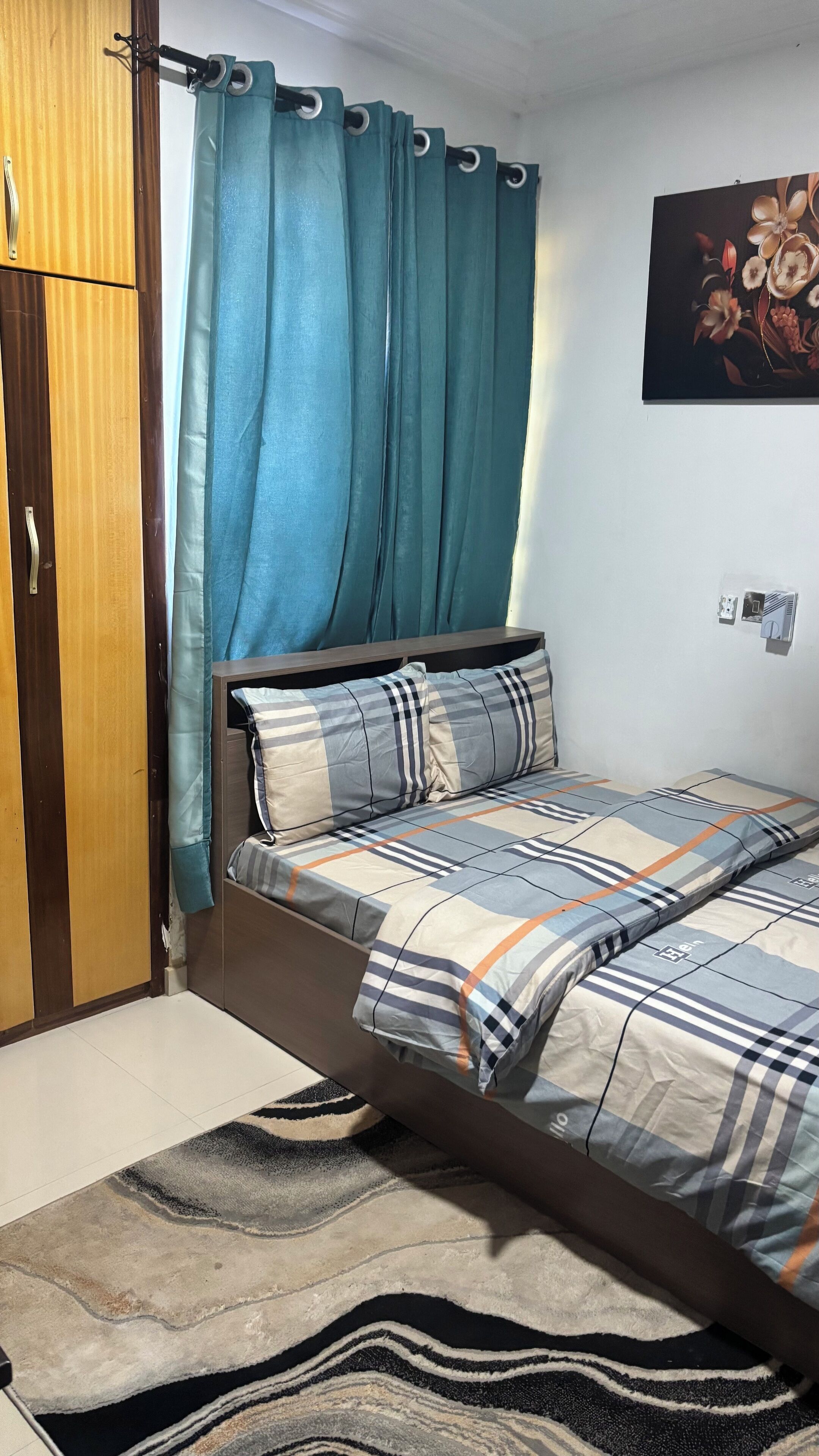 Deluxe Studio | Desk, laptop workspace, blackout drapes, iron/ironing board