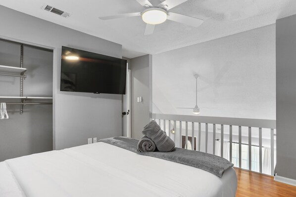 Bungalow, patio, vue jardin