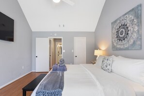 Bungalow, Terrasse, Gartenblick