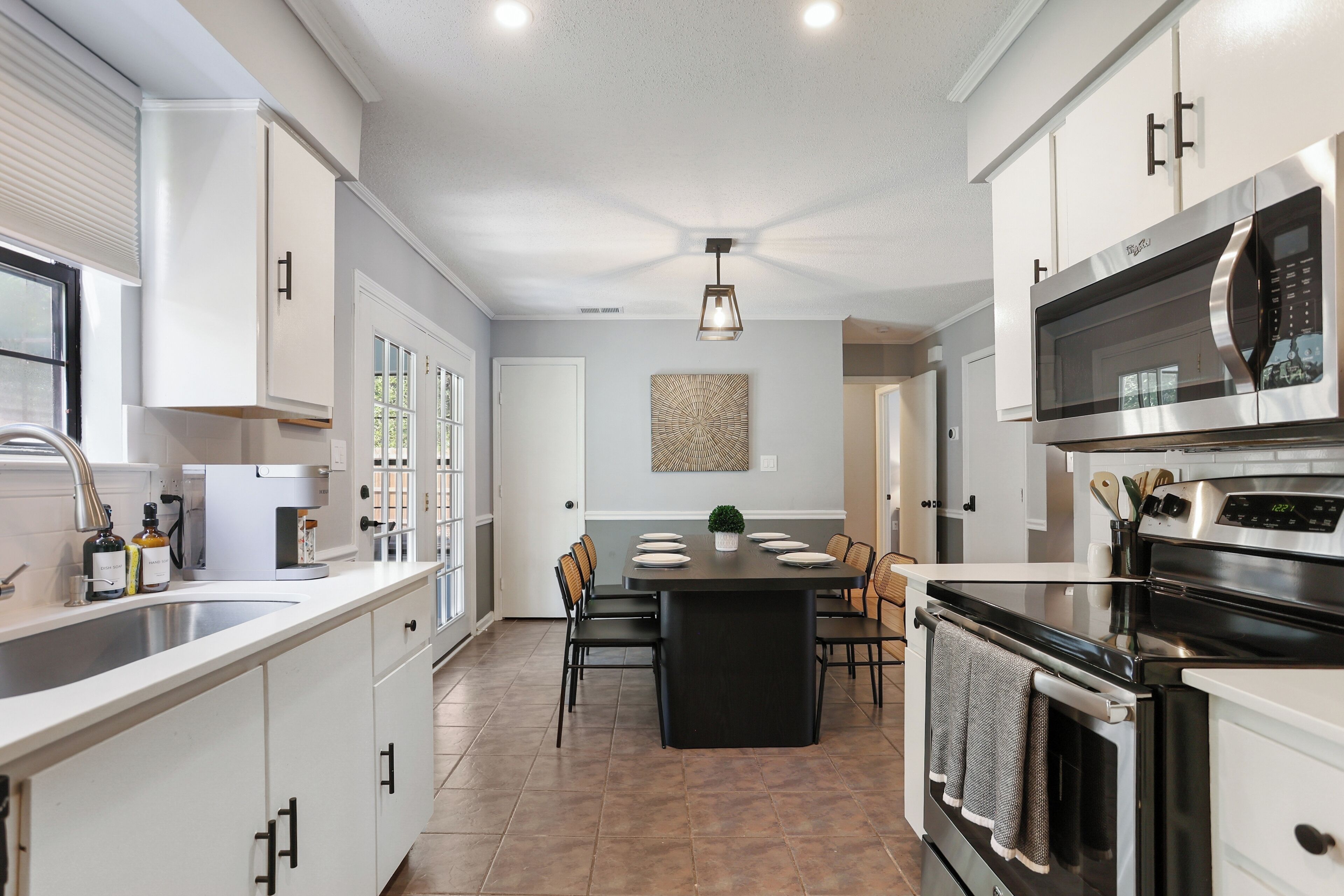 Bungalow, patio, vista al jardín | Cocina privada