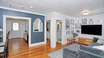 Bungalow, Patio, Courtyard View | Living area | 50-inch Smart TV with digital channels, Netflix, Hulu