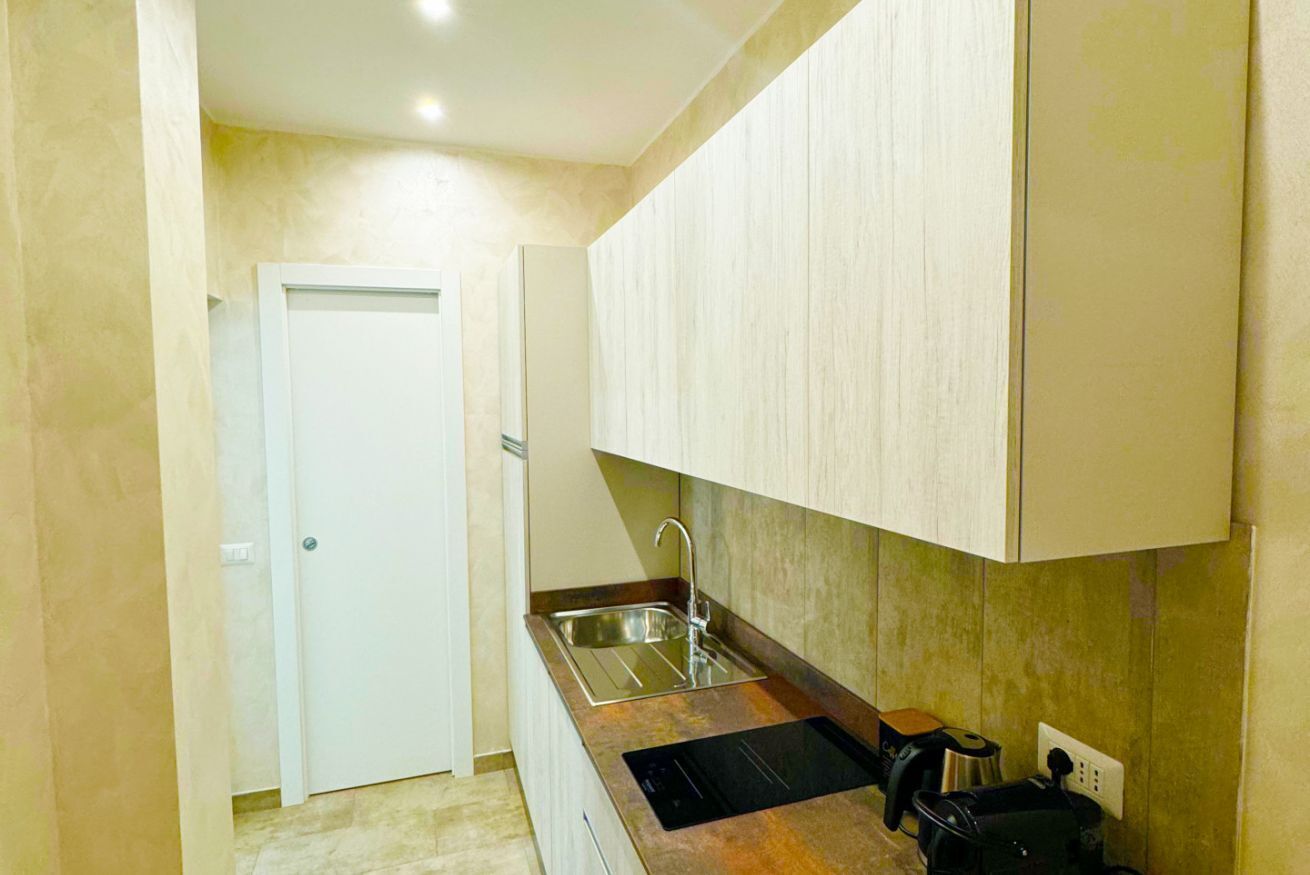 Fridge, microwave, dishwasher, electric kettle