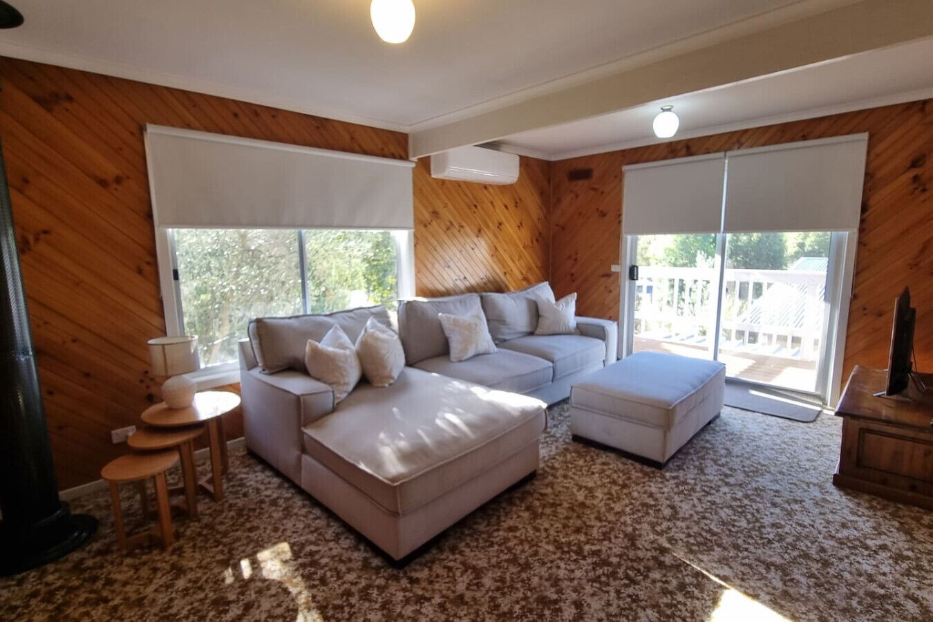 Télévision, cheminée