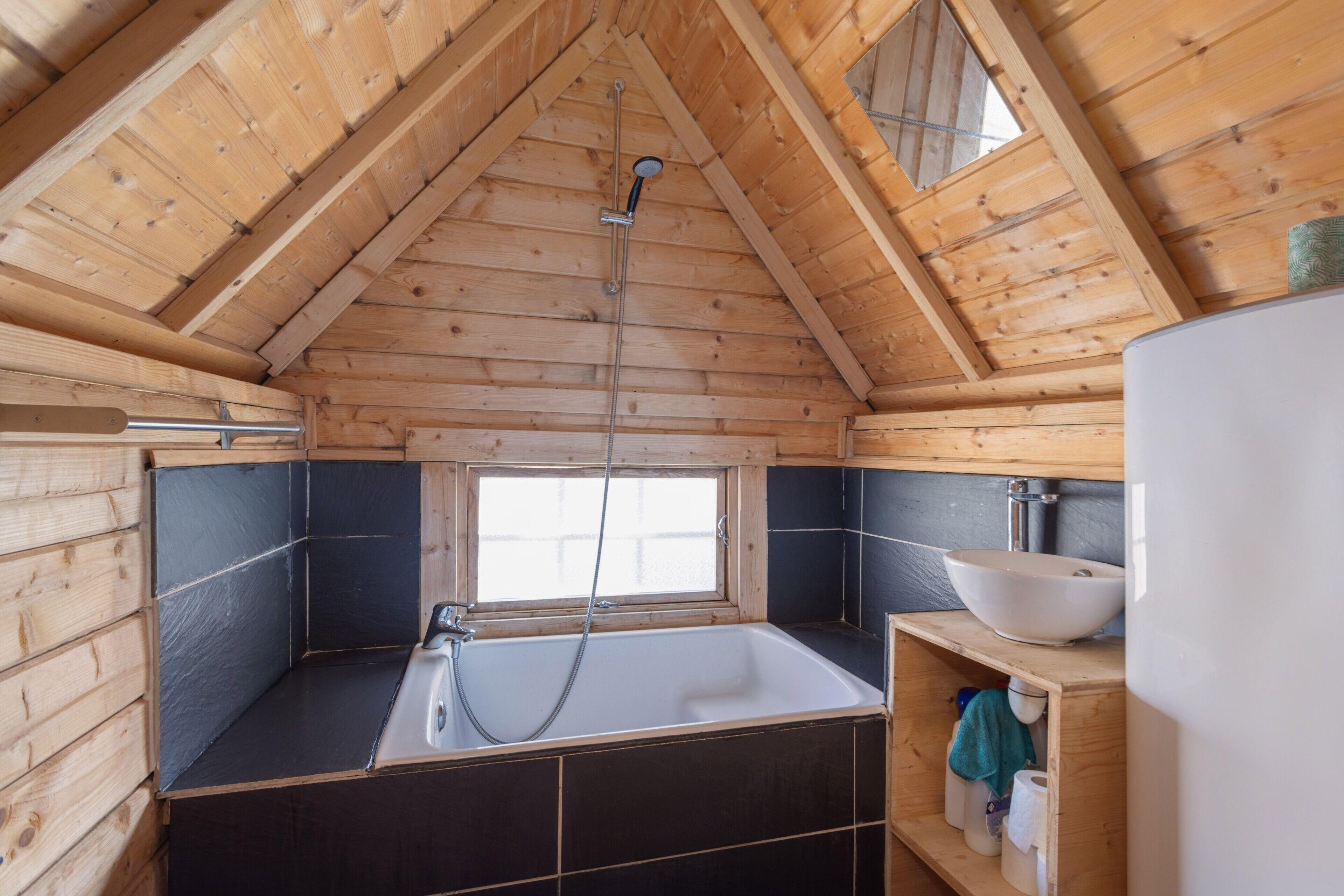 Een douche, een haardroger