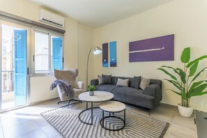 Apartment, 2 Bedrooms, Balcony, City View | Living room - Cove - 2Br Apt W Balcony in Mar Mikhael (Beirut)