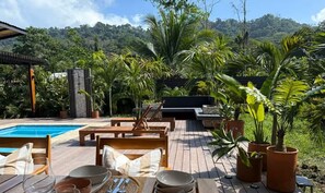 Outdoor pool, a heated pool - New 2 Bed 3 Bath Villa w Private Pool Near Puerto Viejo and Cahuita and Beaches (Limón)