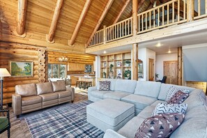 Smart TV, fireplace, video games, books